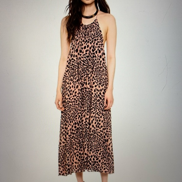 Zimmerman Leopard Print Halter Maxi Dress - Picture 1 of 7